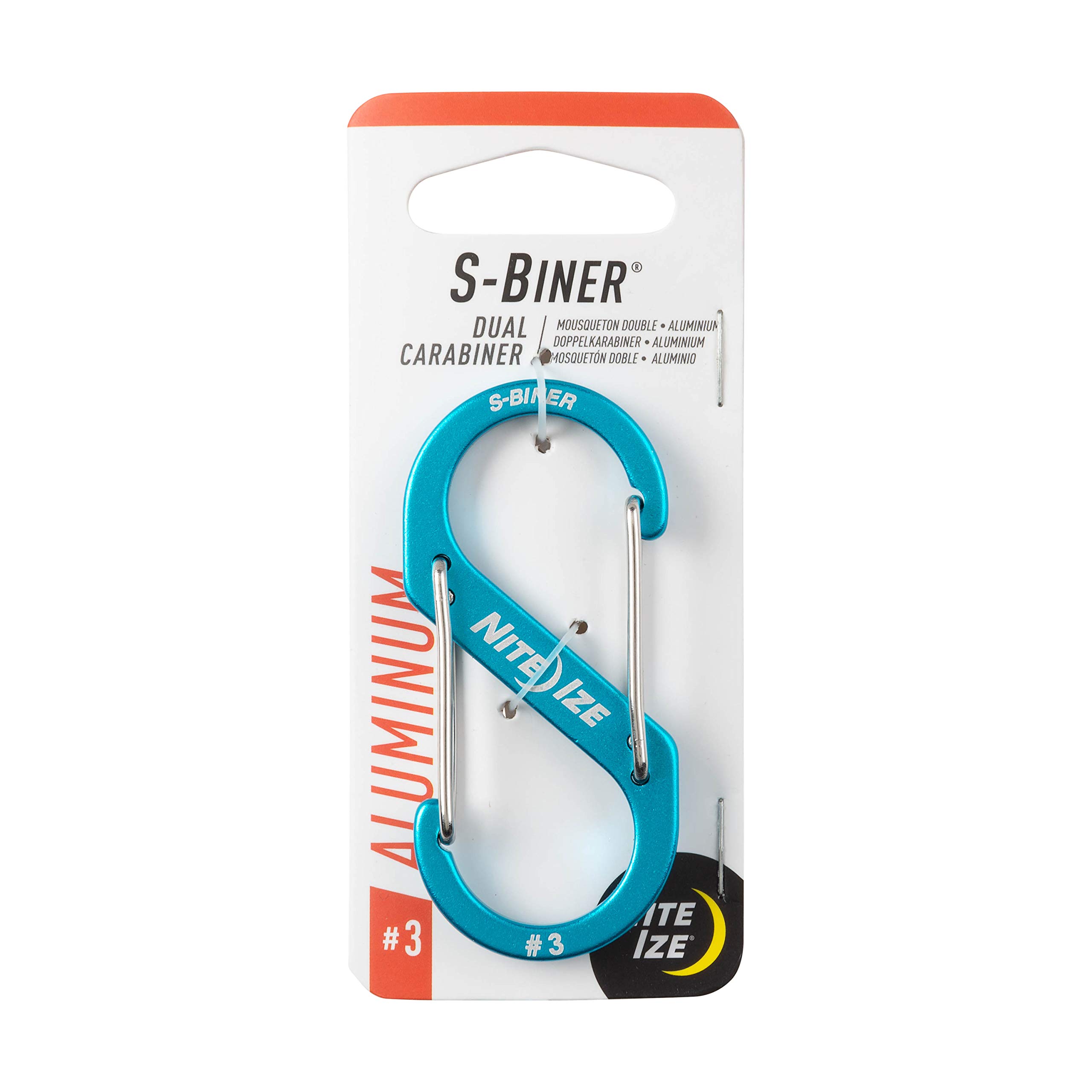 Amazon.com: Nite Ize Size-3 S-Biner Dual Carabiner, Aluminum, Blue
